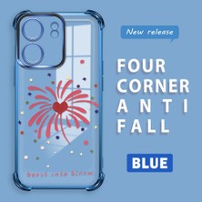 HONTINGA Xiaomi Poco C65 ile Uyumlu Şeffaf Kılıfı Düşüme Önleyici Basitlik Anti Düşme Kamera Korumali Kalp Desen Yumuşak Silikon Telefon Kılıfı Kadın ve Erkek Için Uygundur K3-0213