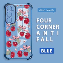 HONTINGA Samsung Galaxy A05S ile Uyumlu Şeffaf Kılıfı Düşüme Önleyici Basitlik Anti Düşme Kamera Korumali Visne Desen Yumuşak Silikon Telefon Kılıfı Kadın ve Erkek Için Uygundur K3-0211