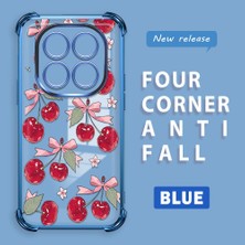 HONTINGA Xiaomi Redmi Note 14 Pro 4g ile Uyumlu Şeffaf Kılıfı Düşüme Önleyici Basitlik Anti Düşme Kamera Korumali Visne Desen Yumuşak Silikon Telefon Kılıfı Kadın ve Erkek Için Uygundur K3-0211