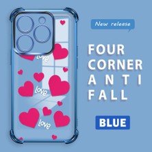 HONTINGA Infinix Smart 8 ile Uyumlu Şeffaf Kılıfı Düşüme Önleyici Basitlik Anti Düşme Kamera Korumali Kalp Desen Yumuşak Silikon Telefon Kılıfı Kadın ve Erkek Için Uygundur K3-0212