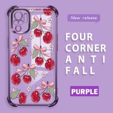 HONTINGA Xiaomi Redmi Note 10S ile Uyumlu Şeffaf Kılıfı Düşüme Önleyici Basitlik Anti Düşme Kamera Korumali Visne Desen Yumuşak Silikon Telefon Kılıfı Kadın ve Erkek Için Uygundur K3-0211