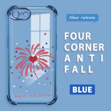 HONTINGA iPhone 8 ile Uyumlu Şeffaf Kılıfı Düşüme Önleyici Basitlik Anti Düşme Kamera Korumali Kalp Desen Yumuşak Silikon Telefon Kılıfı Kadın ve Erkek Için Uygundur K3-0213