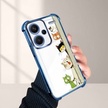 HONTINGA Xiaomi Redmi Note 13 Pro Plus 5g ile Uyumlu Şeffaf Kılıfı Düşüme Önleyici Basitlik Anti Düşme Kamera Korumali Kedi Desen Yumuşak Silikon Telefon Kılıfı Kadın ve Erkek Için Uygundur K3-0217