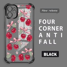 HONTINGA iPhone 11 ile Uyumlu Şeffaf Kılıfı Düşüme Önleyici Basitlik Anti Düşme Kamera Korumali Visne Desen Yumuşak Silikon Telefon Kılıfı Kadın ve Erkek Için Uygundur K3-0211