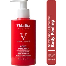 Vidalita Beauty & Care Doğal Vücut Peelingi – Kayısı Çekirdeği & Tatlı Badem Yağı – 200 ml