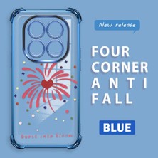 HONTINGA Xiaomi Redmi Note 14 Pro 4g ile Uyumlu Şeffaf Kılıfı Düşüme Önleyici Basitlik Anti Düşme Kamera Korumali Kalp Desen Yumuşak Silikon Telefon Kılıfı Kadın ve Erkek Için Uygundur K3-0213