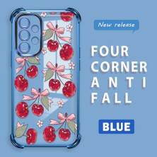 HONTINGA Samsung Galaxy A52 5g ile Uyumlu Şeffaf Kılıfı Düşüme Önleyici Basitlik Anti Düşme Kamera Korumali Visne Desen Yumuşak Silikon Telefon Kılıfı Kadın ve Erkek Için Uygundur K3-0211