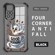 HONTINGA Xiaomi Redmi Note 11S ile Uyumlu Şeffaf Kılıfı Düşüme Önleyici Basitlik Anti Düşme Kamera Korumali Kuş Desen Yumuşak Silikon Telefon Kılıfı Kadın ve Erkek Için Uygundur K3-0216