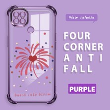 HONTINGA Xiaomi Redmi 9c ile Uyumlu Şeffaf Kılıfı Düşüme Önleyici Basitlik Anti Düşme Kamera Korumali Kalp Desen Yumuşak Silikon Telefon Kılıfı Kadın ve Erkek Için Uygundur K3-0213