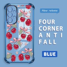 HONTINGA Samsung Galaxy A13 ile Uyumlu Şeffaf Kılıfı Düşüme Önleyici Basitlik Anti Düşme Kamera Korumali Visne Desen Yumuşak Silikon Telefon Kılıfı Kadın ve Erkek Için Uygundur K3-0211