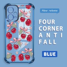 HONTINGA Xiaomi Redmi Note 12 5g ile Uyumlu Şeffaf Kılıfı Düşüme Önleyici Basitlik Anti Düşme Kamera Korumali Visne Desen Yumuşak Silikon Telefon Kılıfı Kadın ve Erkek Için Uygundur K3-0211