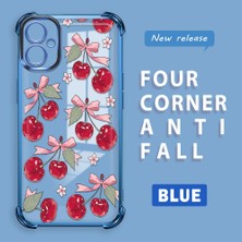 HONTINGA Samsung Galaxy A04E ile Uyumlu Şeffaf Kılıfı Düşüme Önleyici Basitlik Anti Düşme Kamera Korumali Visne Desen Yumuşak Silikon Telefon Kılıfı Kadın ve Erkek Için Uygundur K3-0211