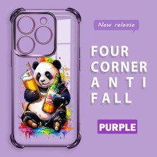 HONTINGA Tecno Spark 20 ile Uyumlu Şeffaf Kılıfı Düşüme Önleyici Basitlik Anti Düşme Kamera Korumali Panda Desen Yumuşak Silikon Telefon Kılıfı Kadın ve Erkek Için Uygundur K3-0208