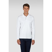 Paul & Shark Erkek Düğme Kapama Uzun Kol Polo Yaka Reqgular Fit Bej Polo Yaka T-Shirt 15311727-46A