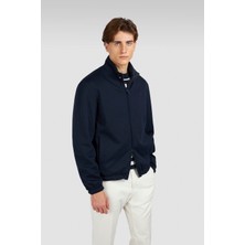 Paul & Shark Erkek Regular Fit Dik Yaka Yün ve Ipek Içerikli Çift Taraflı Lacivert Ceket 15312625-013