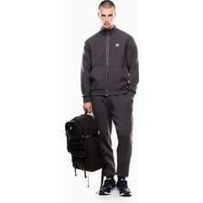 EA7 Erkek Dik Yaka Uzun Kol Normal Bel Daralan Paça Fermuar Kapama Siyah1 Eşofman Takımı 8NPV56 PJ4EZ-U8117