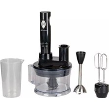 Allians Güçlü ve Şık Siyah Blender Seti, Çok Fonksiyonlu ve Hızlı Karıştırıcı