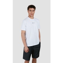 Paul & Shark Erkek Regular Fit Yuvarlak Yaka Ince %100 Pamuklu Kısa Kollu Beyaz T-Shirt 25411060-010
