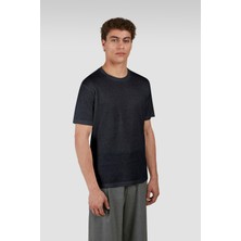 Paul & Shark Erkek Bisiklet Yaka Kısa Kol Regular Fit Pamuıklu Lacivert T-Shirt 25411020A-013