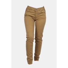 Liu Jo Kadın Örme Kumaş  Normal Bel Kısa Paça Düz Model Kahverengi Pantolon WF3166T3045-71320