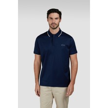 Paul & Shark Erkek Pamuklu Marka Logolu Kısa Kollu Polo Yaka Lacivert Polo Yaka T-Shirt 25411301-013