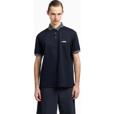 Emporio Armani Erkek %100 Pamuklu Logolu Kısa Kollu Bej Polo Yaka T-Shirt EM002992 AF12955-UB118