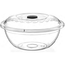 PremiumPort Şeffaf 5 Lt Poly Time 0 No Kapaklı Hamur Leğeni FMA01643