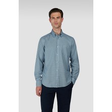 Paul & Shark Erkek Regular Fit %100 Pamuk Kareli Uzun Kollu Çok Renkli Gömlek 15313048-S70