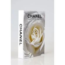 Chanel Krem Gül Dekoratif Kitap Kutu