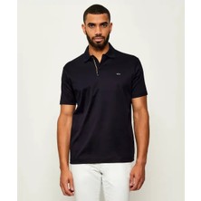 Paul & Shark Erkek Kısa Kollu Polo Yaka Düğme Kapamalı Lacivert-Gümüş Polo Yaka T-Shirt 15311726-50F