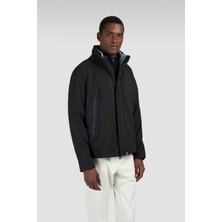 Paul & Shark Erkek Normal Kalıp Suya ve Rüzgara Karşı Dirençli Çift Taraflı Siyah-Gri Ceket 15312087-011