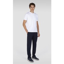 Paul & Shark Erkek Normal Kalıp Düz Paça Pamuklu Fit Lacivert Eşofman Altı 15311828-050