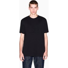 Armani Exchange Erkek Bisiklet Yaka Kısa Kol Ax Logo Desen Pamuklu Siyah T-Shirt XM001454 AF10361-UC001