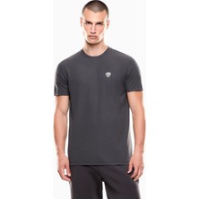 EA7 Erkek Regular Fit Yuvarlak Yaka Kısa Kollu Gri T-Shirt 8NPT16 PJRGZ-U8117