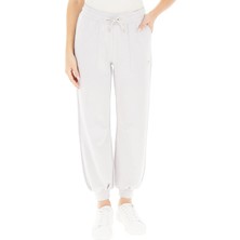 EA7 Kadın Yüksek Bağlamalı Bel Lastikli Paça Cep Detay Rahat Kesim Açık Mavi Eşofman Altı 7W000193 AF12643-U9001