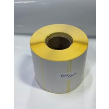 Defu 80X40 mm Termal Barkod Yazıcı Etiketi 1000ADET 40MM Kuka 10 rulo toplam 10.000 adet