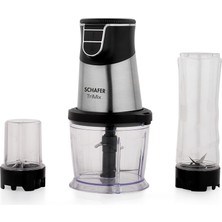 Allians Trimix 3'ü 1 Arada Blender Seti, Dayanıklı ve Şık Inox Tasarım