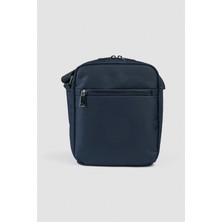 Paul & Shark Erkek Metalik Kabartma Logolu Ekstra Fermuar Bölmeli Lacivert Çanta 15318105-013