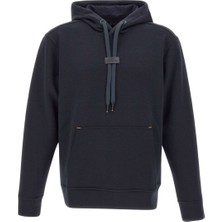 Paul & Shark Erkek Regular Fit Kapüşonlu Yaka Uzun Kollu Lacivert Sweatshirt 15311852-050