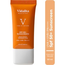 Vidalita Beauty & Care Alpha-Arbutin & Tranexamic Acid Spf 50+ Güneş Koruyucu Krem – 50 ml