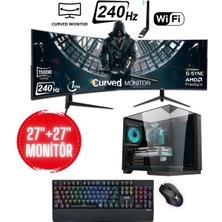 İzoly Sune X Ryzen 5 5500 32GB 256GB M.2 NVMe 512GB SSD RTX 5060 8GB 27″+ 27″ 240Hz Oyuncu OEM Paketi