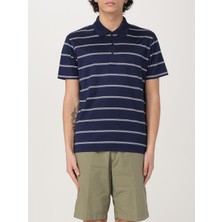 Paul & Shark Erkek Regular Fit Kısa Kollu Çizgili %100 Pamuklu Lacivert-Beyaz Polo Yaka T-Shirt 25411303-367