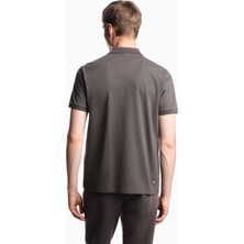 Emporio Armani Erkek Kartal Logolu Normal Kalıp Pike Pamuklu Kısa Kollu Gri Polo Yaka T-Shirt EM003171 AF13742-U8143