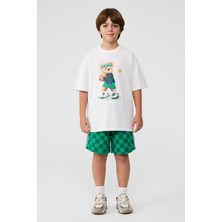 Bg Store Erkek Çocuk Beyaz Tshirt