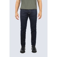 Paul & Shark Erkek Normal Kalıp Eskitme Desenli Pamuklu Denim Lacivert Jeans 15314100-J03
