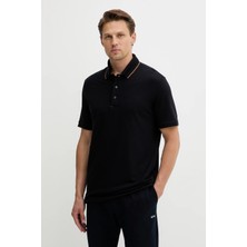 Paul & Shark Erkek Kısa Kol Polo Yaka Pamuklu Düğme Kapama Lacivert Polo Yaka T-Shirt 15311716-050