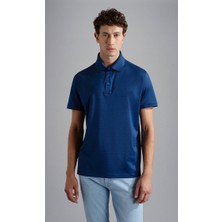 Paul & Shark Erkek Pamuklu Polo Yaka Kısa Kollu Günlük Kullanım Lacivert Polo Yaka T-Shirt 24411201-806