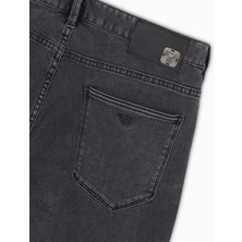 Emporio Armani Erkek Düşük Bel Slim Fit Dar Paça Denim Gri Jeans EM000121 AF14867-M8002