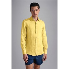 Paul & Shark Erkek Uzun Kollu Rahat Kesim Sarı Gömlek 24413098CF-458
