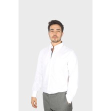 Paul & Shark Erkek Spor Model Uzun Kollu Regular Fit Beyaz Gömlek 14313042-010